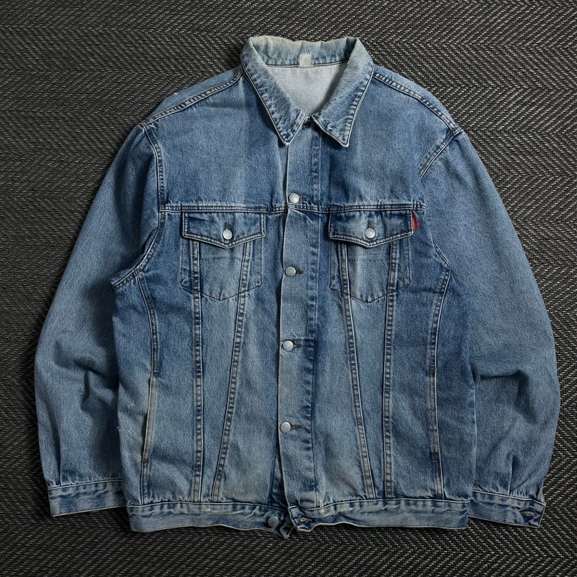 90s 빈티지 올드스쿨 데님 트러커 연청 청자켓 y 4427 상품이미지2