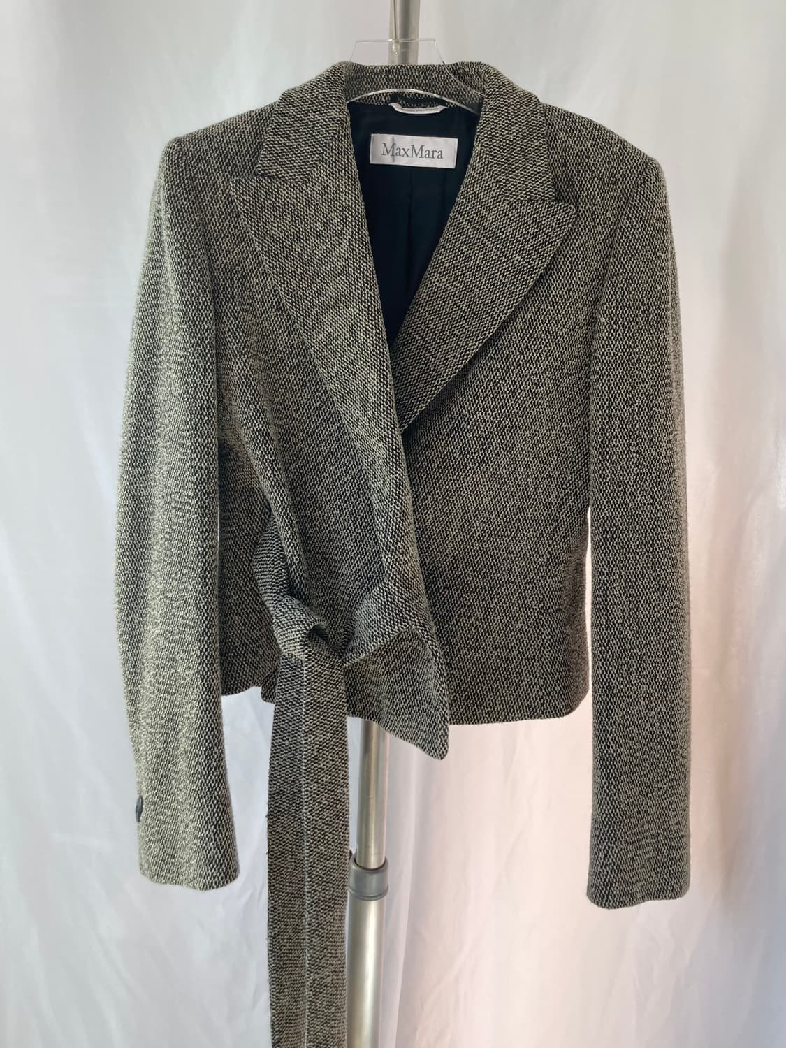 거의새것) 막스마라 벨티드 트위드 모자켓 여성자켓 상품이미지2
