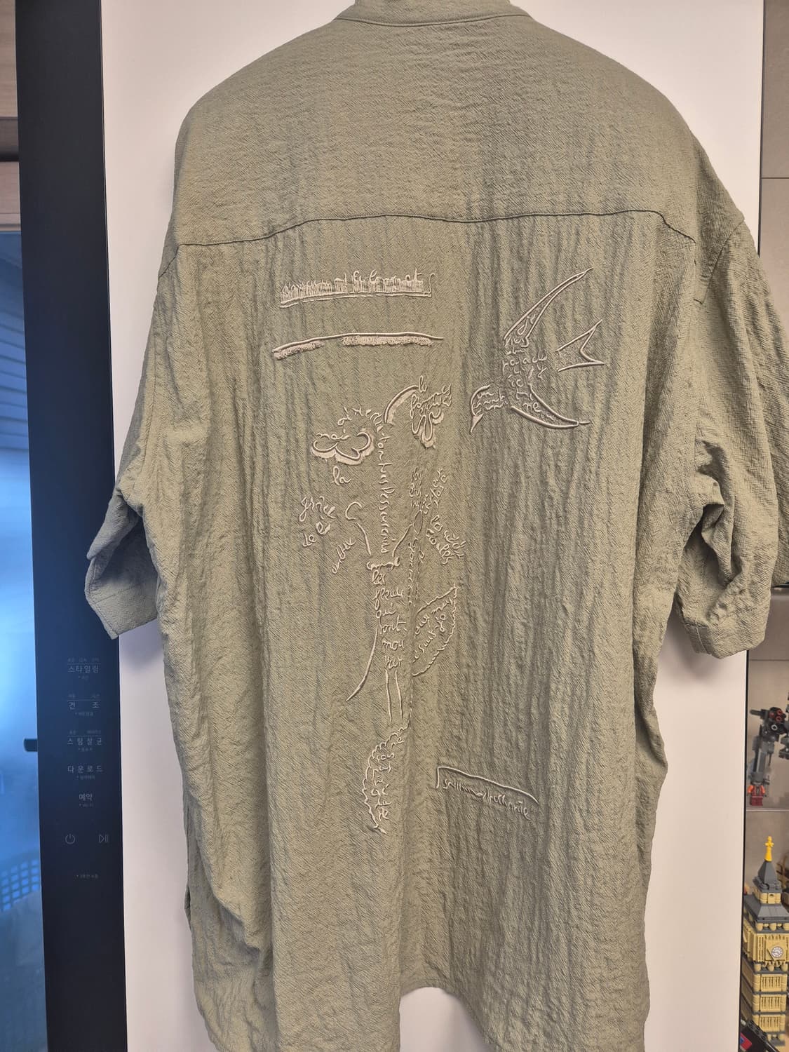 자오송지오 자수 반팔 셔츠 상품이미지2