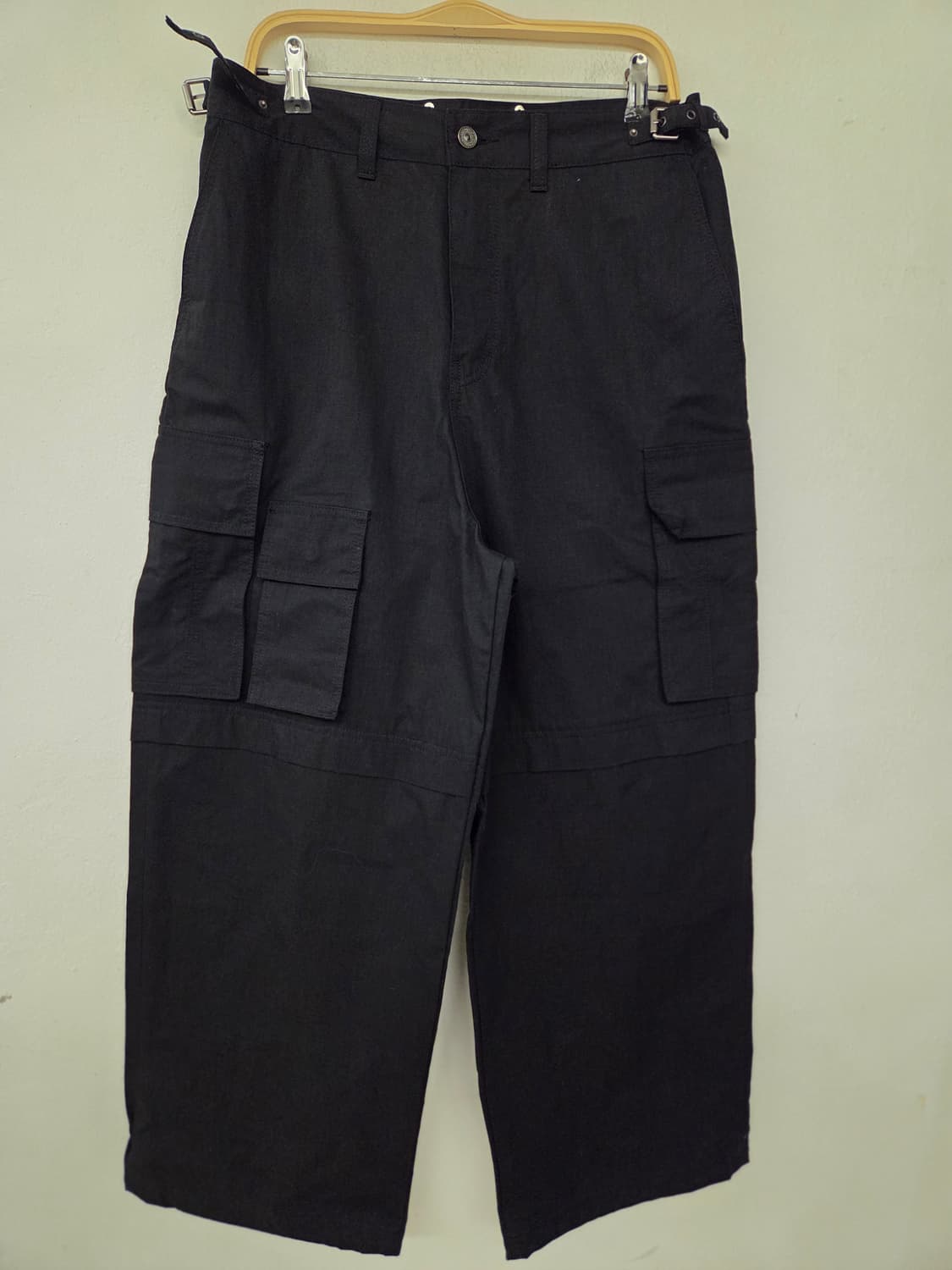 MAISON MINED 블랙 카고 팬츠 48 상품이미지1
