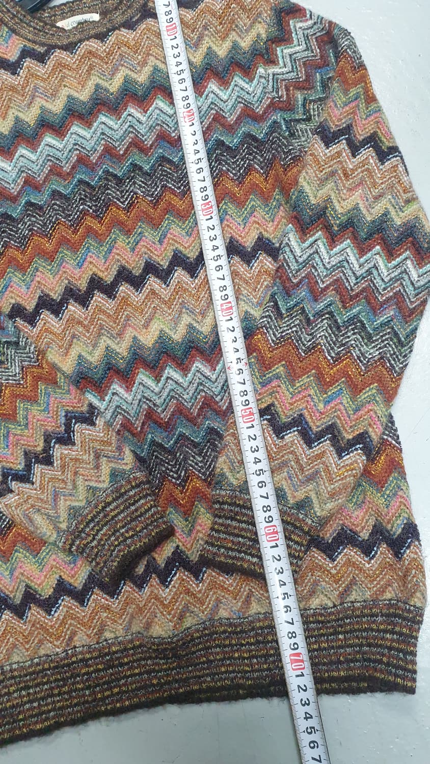 old country 모헤어 지그재그 니트 M 상품이미지3