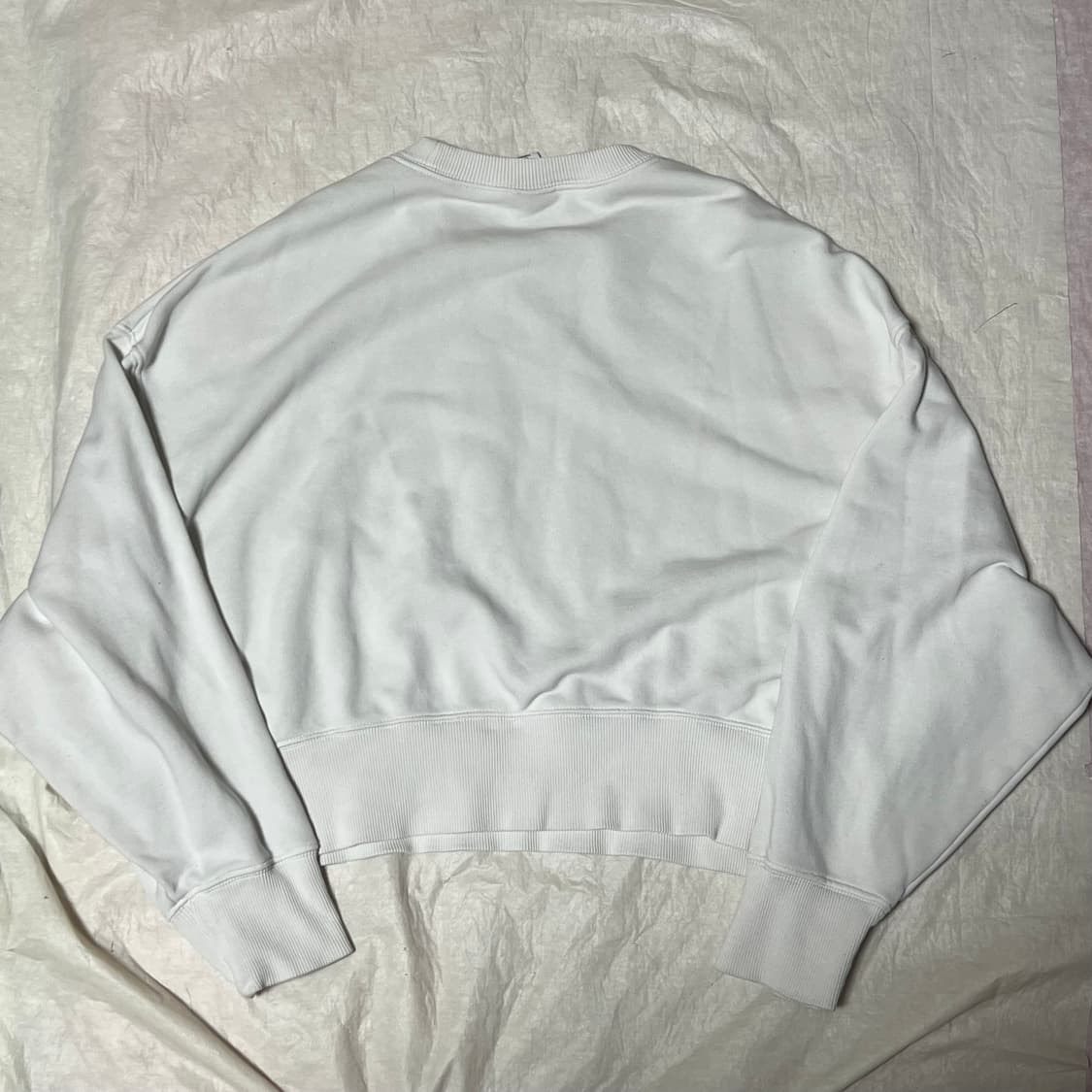 나이키 여성 크롭 맨투맨 화이트 S 상품이미지3