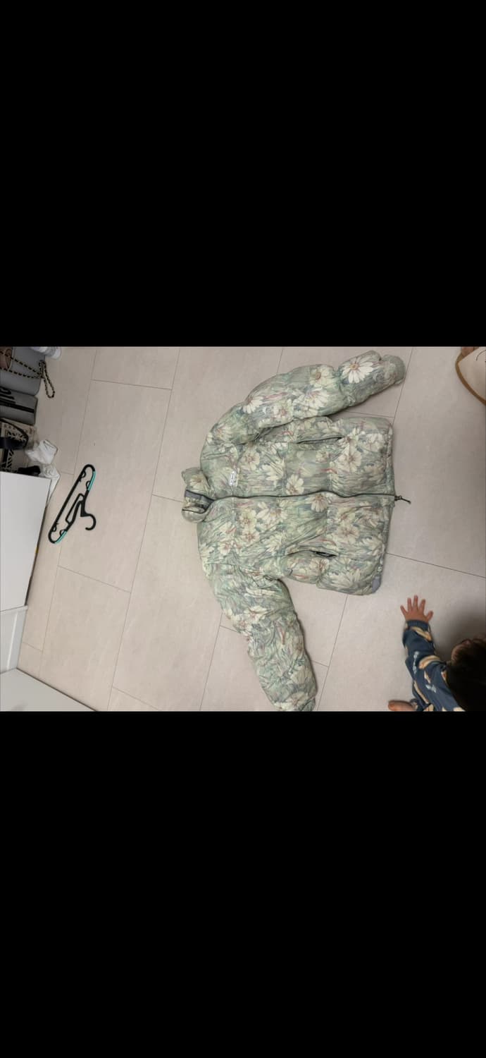 스컬프터 플라워 패턴 오리털 패딩 M 상품이미지2