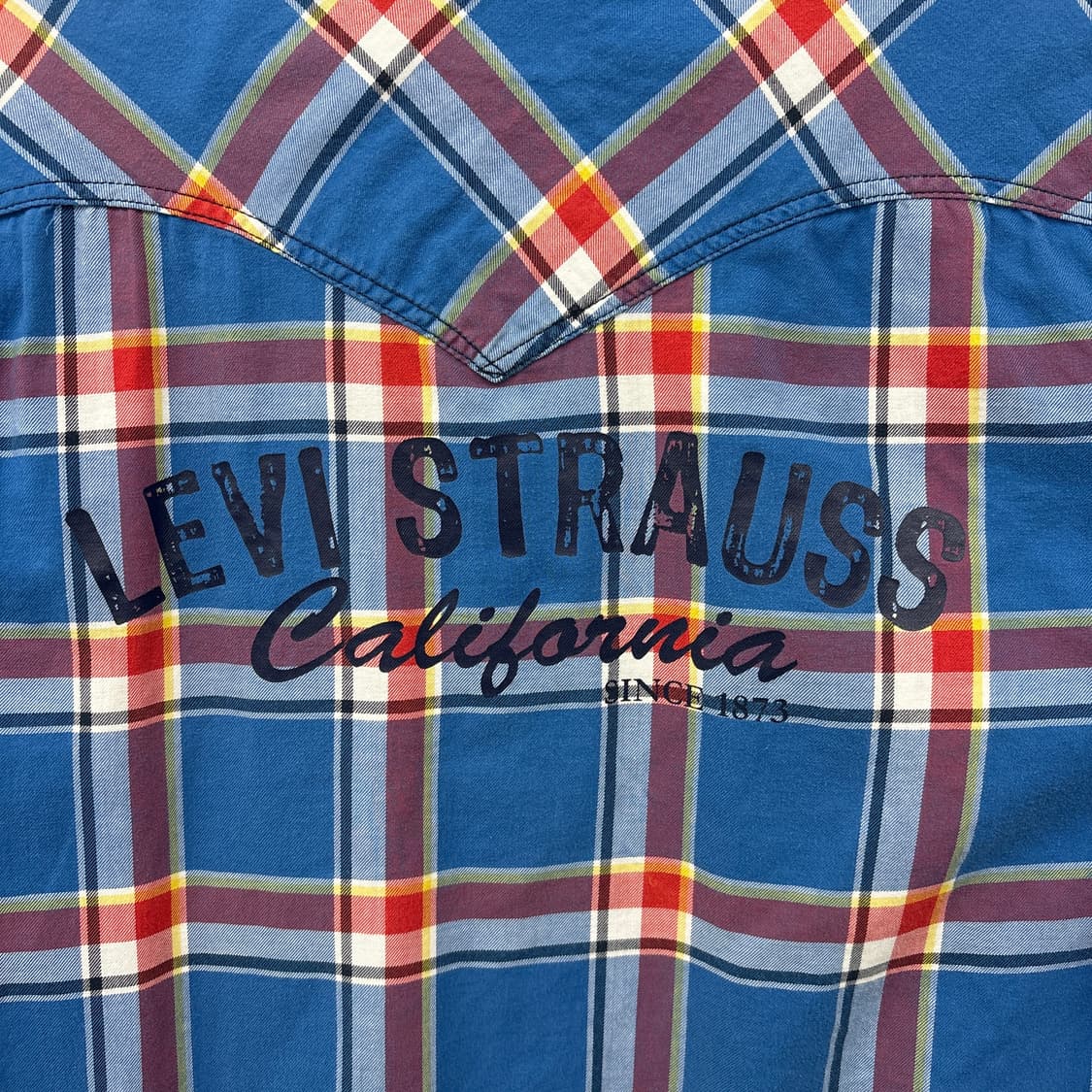 리바이스 블루 체크 긴팔 셔츠 남성 M 상품이미지7