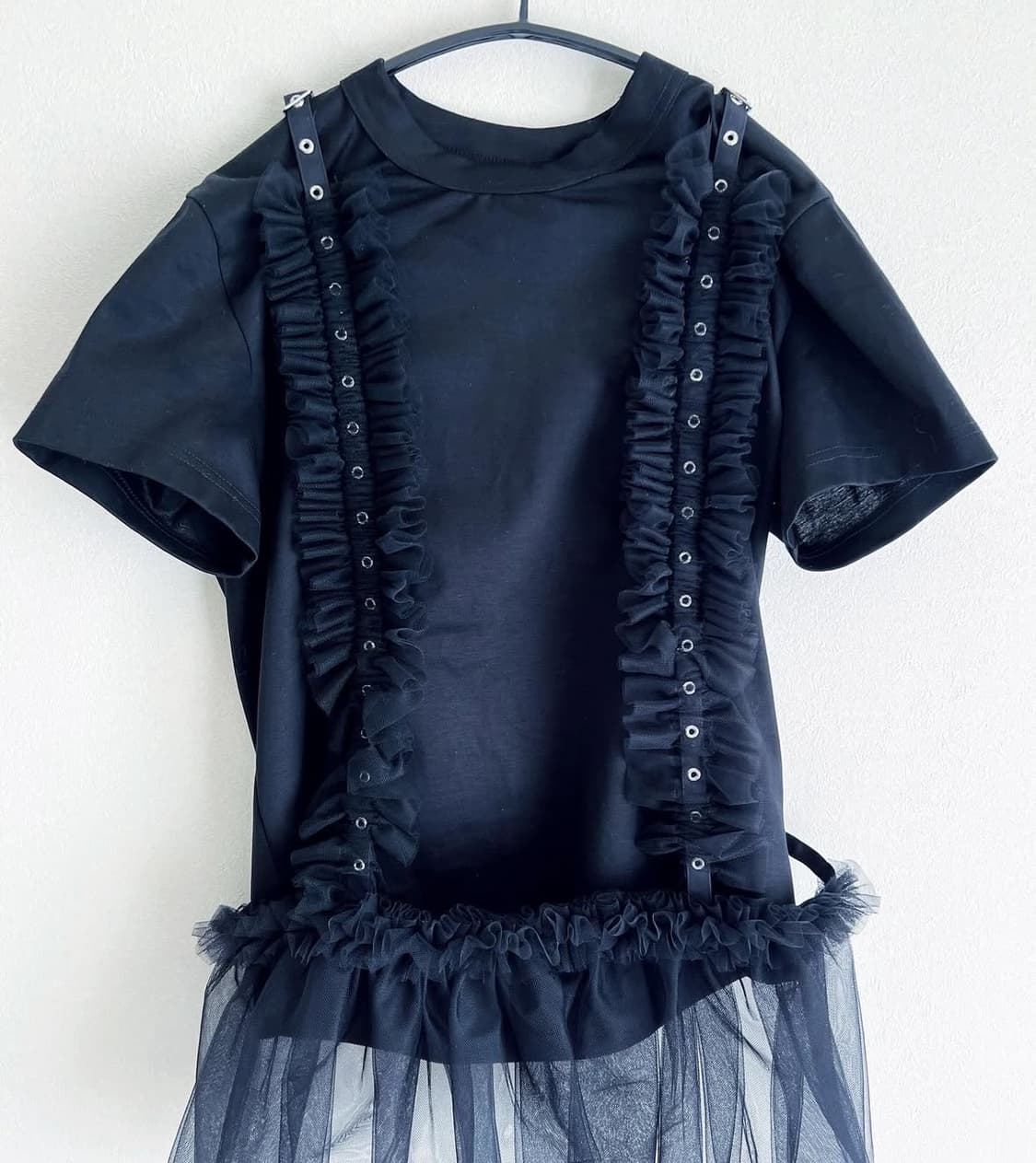 noir kei ninomiya 25ss 블랙 티셔츠 xs 상품이미지1