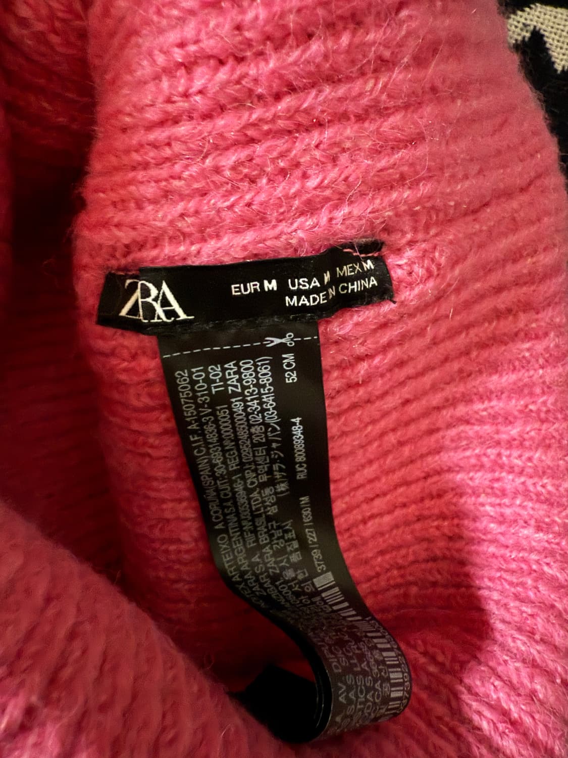 자라 비니 핑크색 m 상품이미지3