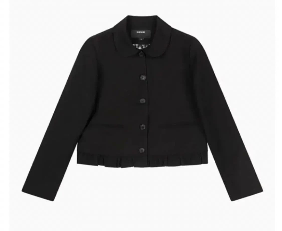 오헤시오 라운드 프릴 자켓 블랙 2 상품이미지1