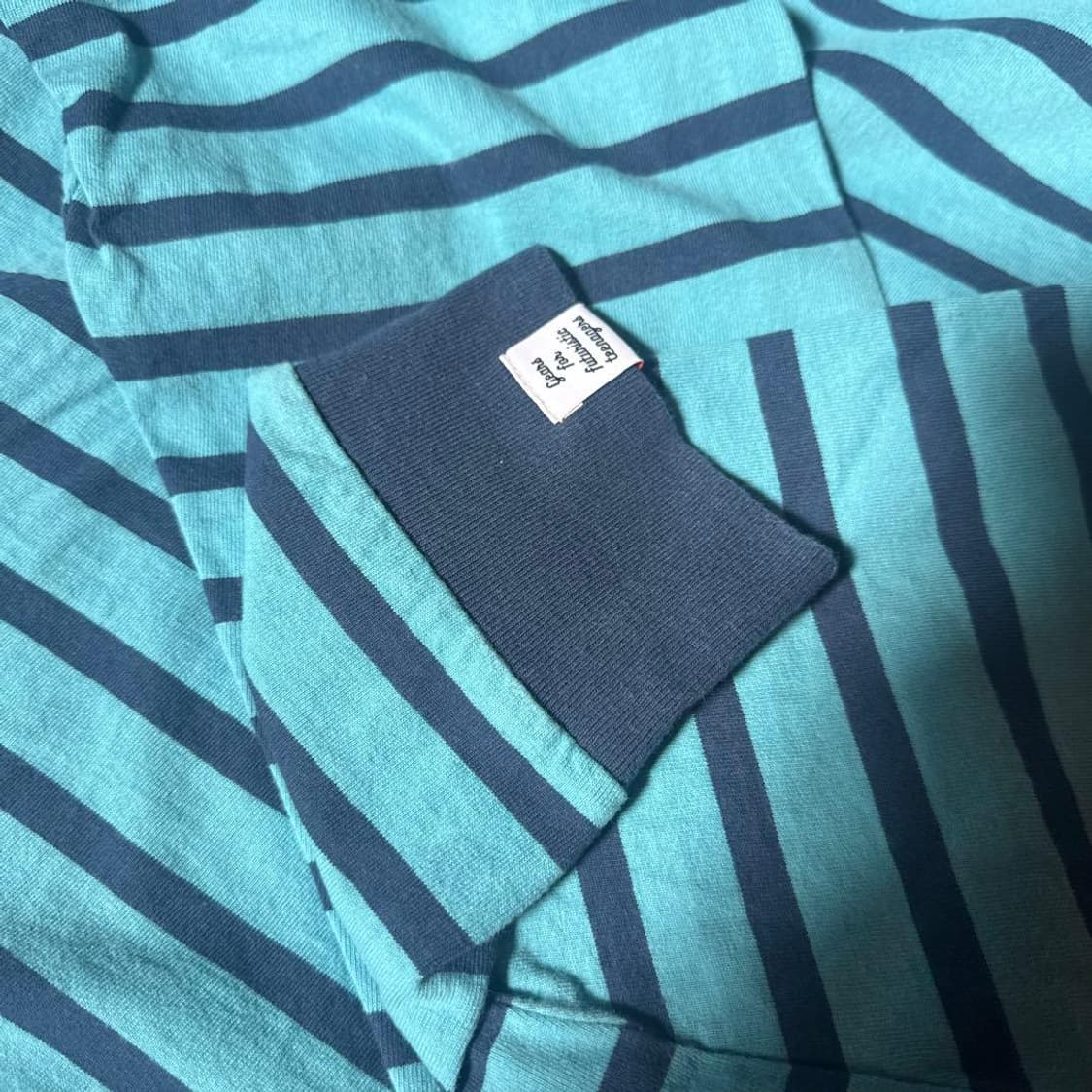 휴먼 메이드 스트라이프 롱슬리브 티셔츠 블루 상품이미지3