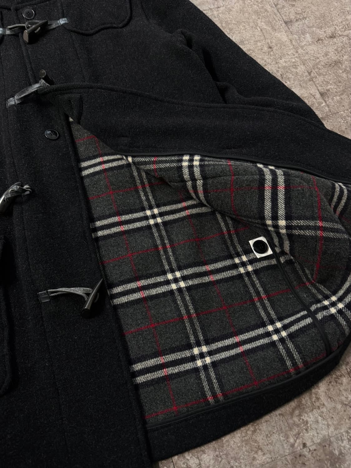 울 후드디 롱 더플 코트 상품이미지7