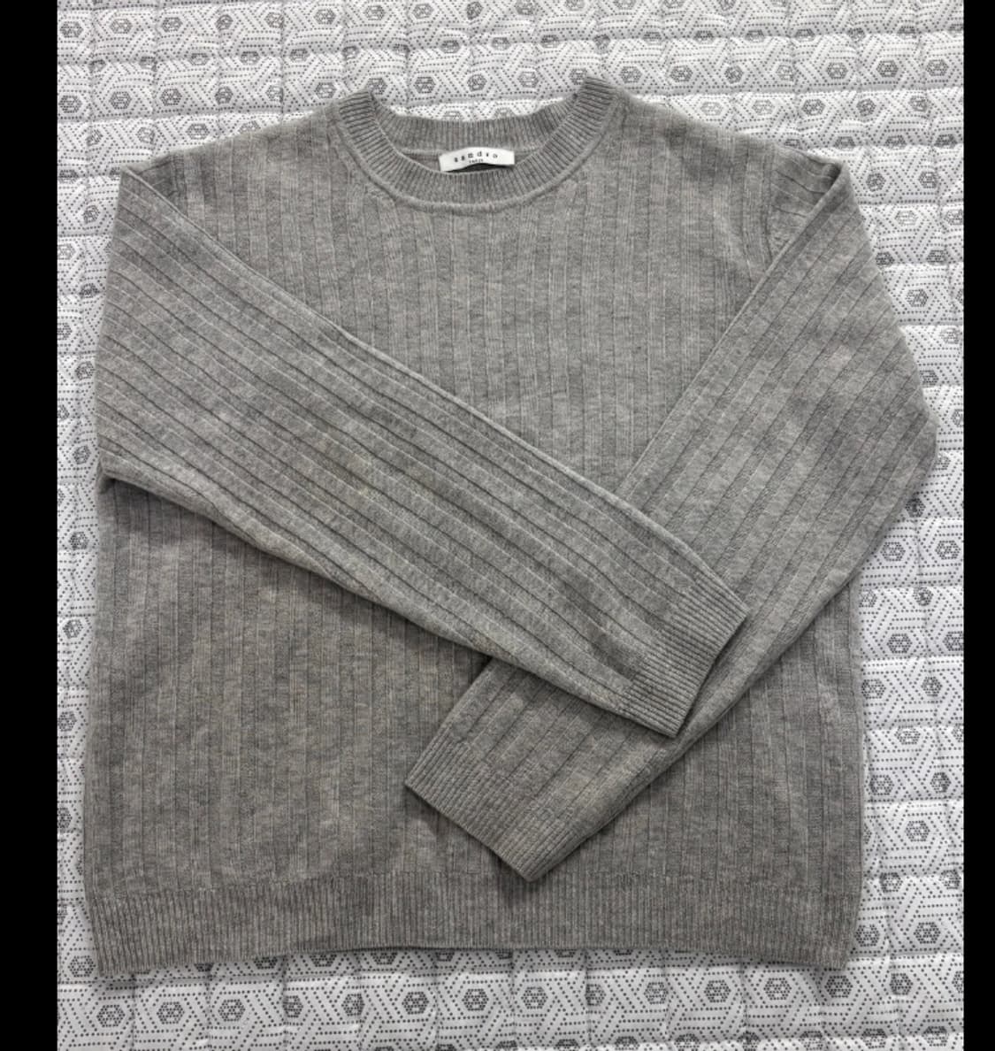 산드로Sandro 산드로 회색 리브 95 상품이미지1