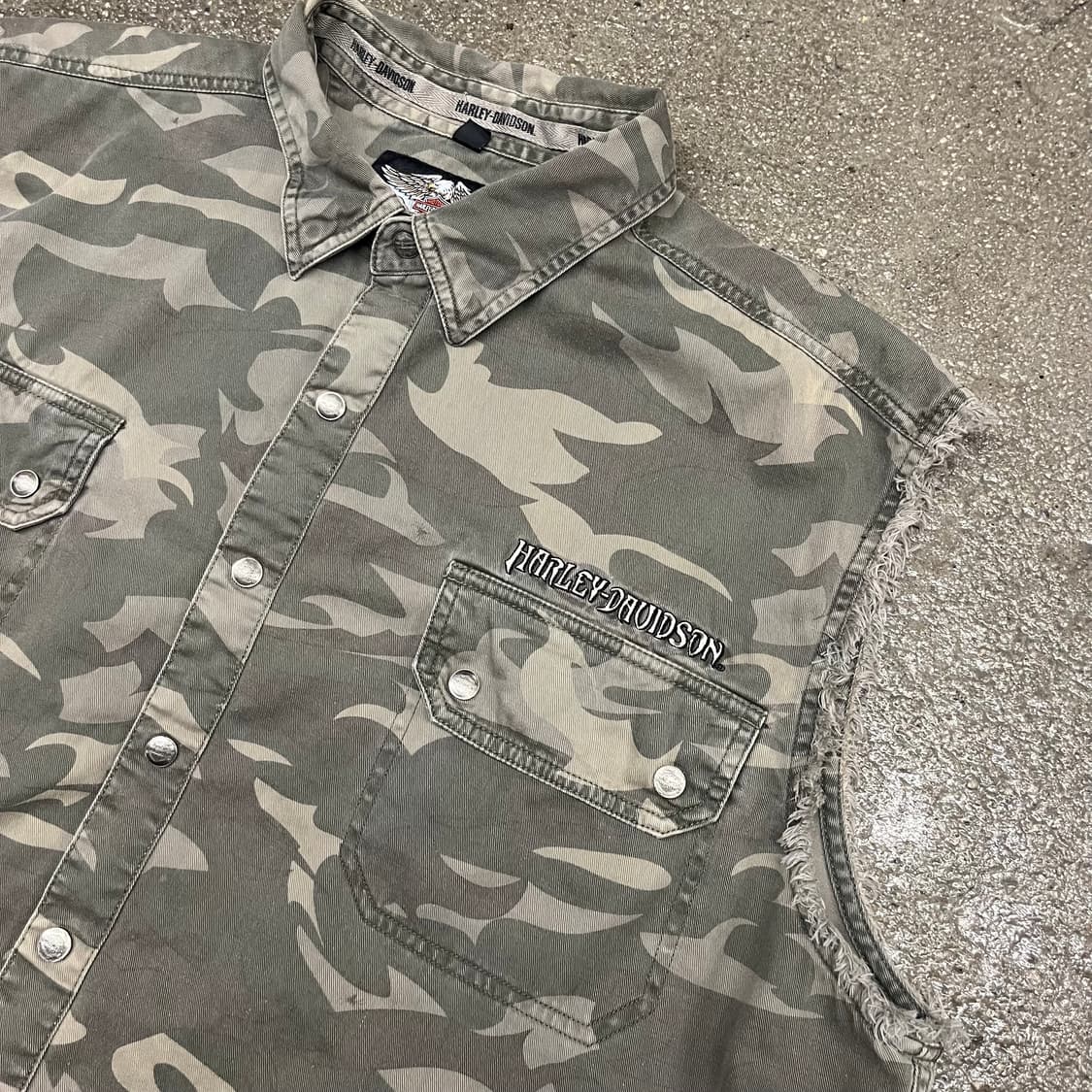 할리데이비슨 슬리브리스 셔츠 (110) 상품이미지4