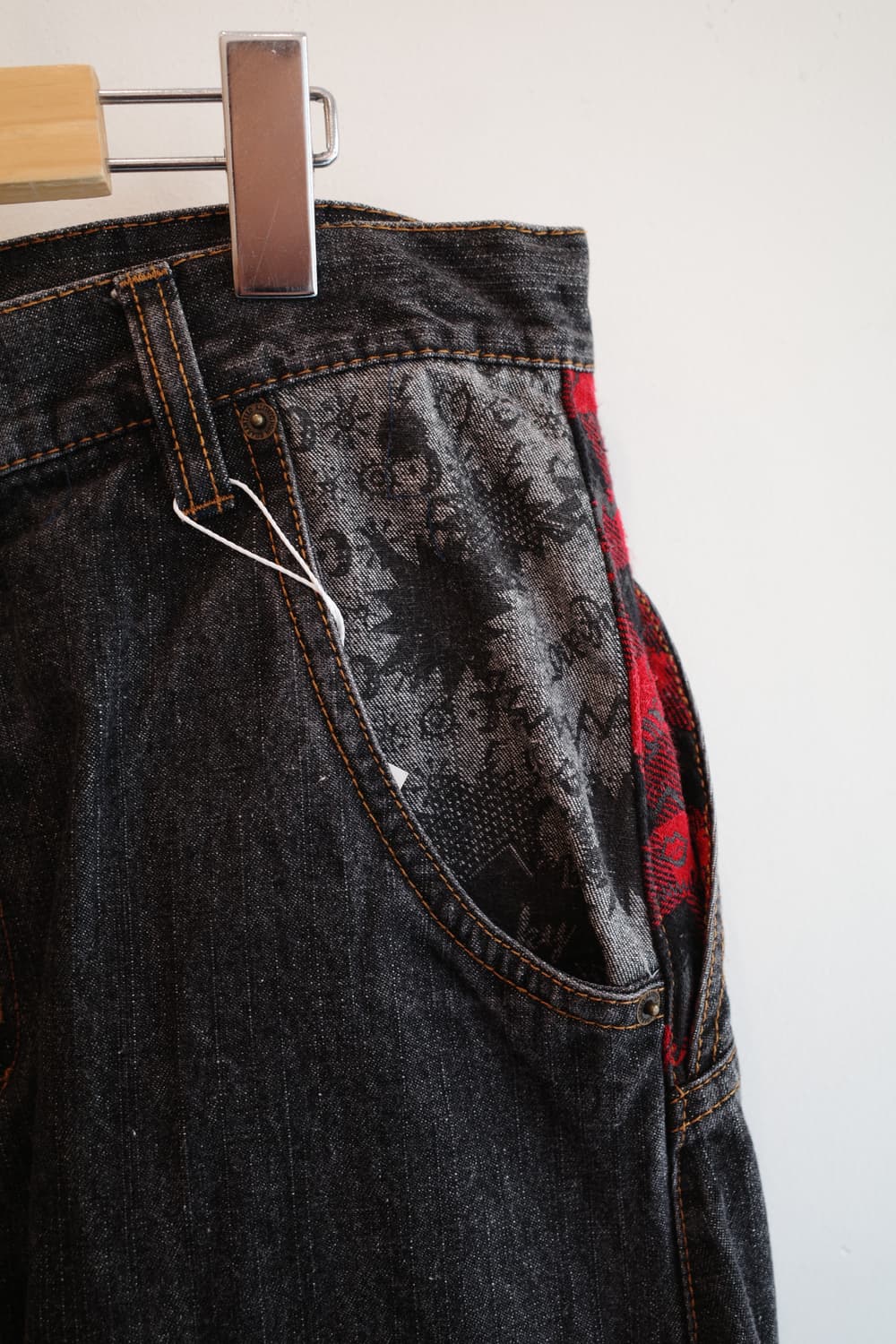 Japan brand 흑청 데님팬츠 (33인치) 상품이미지4