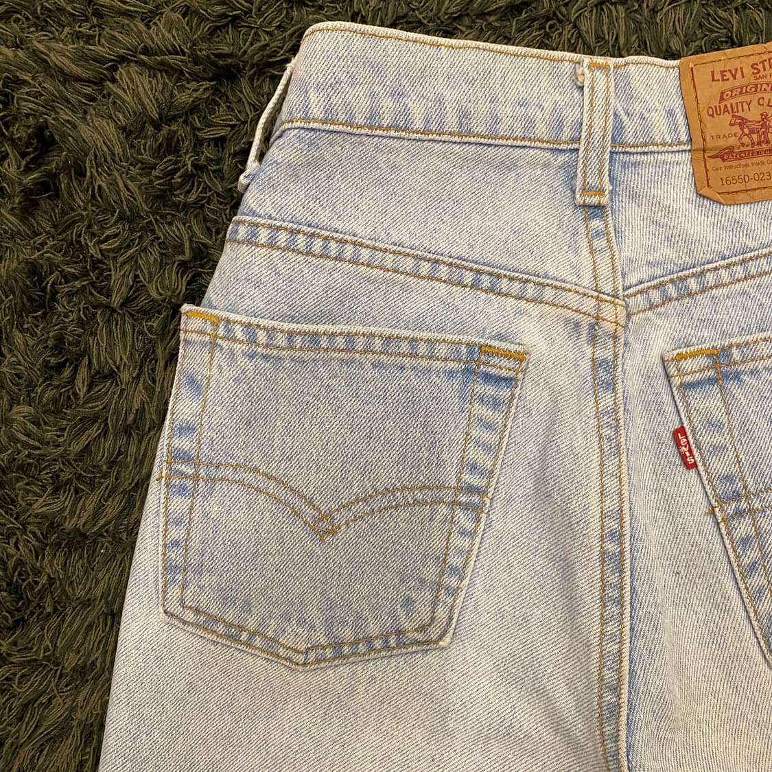 (27inch) 90s 빈티지 리바이스 데님 청 반바지 상품이미지4
