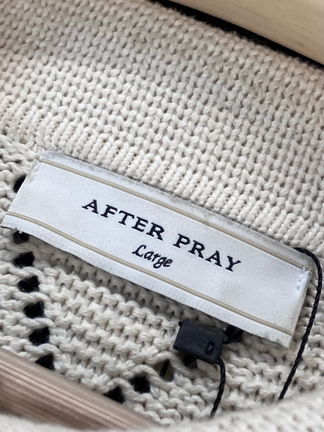 애프터프레이 카라 니트 반팔 L  #csz3088 상품이미지4