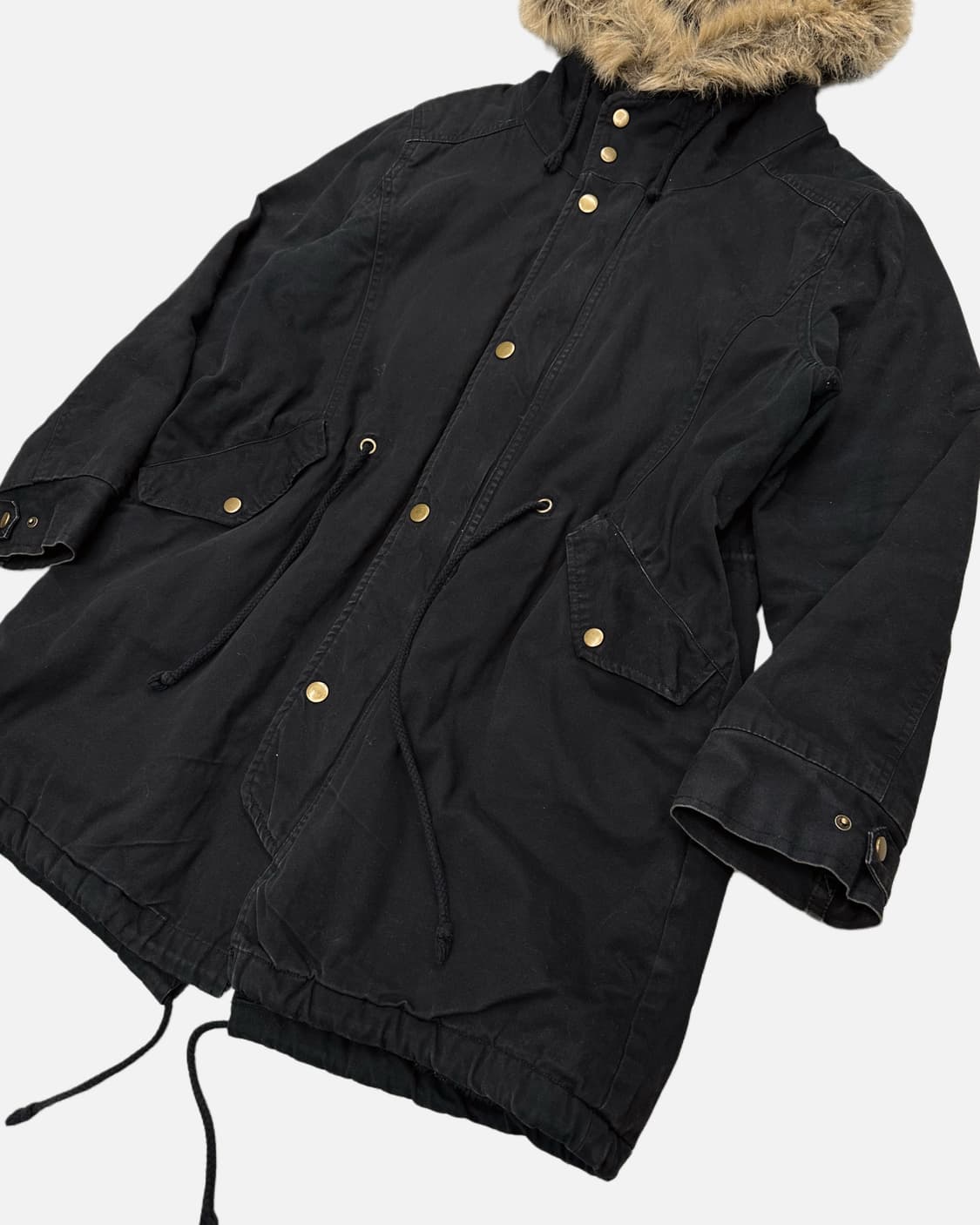 black fur hood field parka 상품이미지3