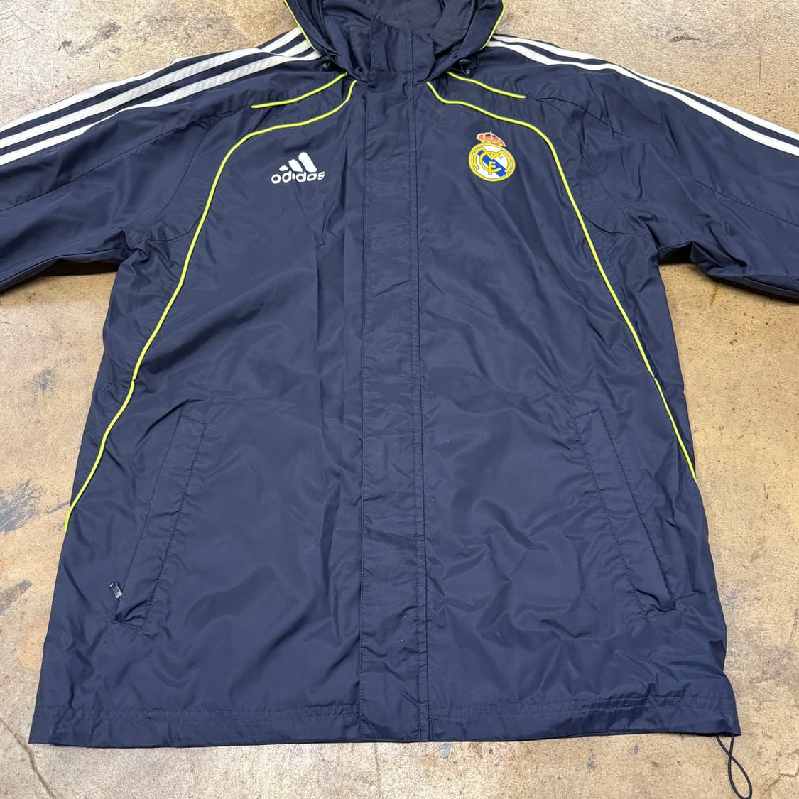 [정품/100] 아디다스 레알마드리드 후드 바람막이 네이비 b19 상품이미지3