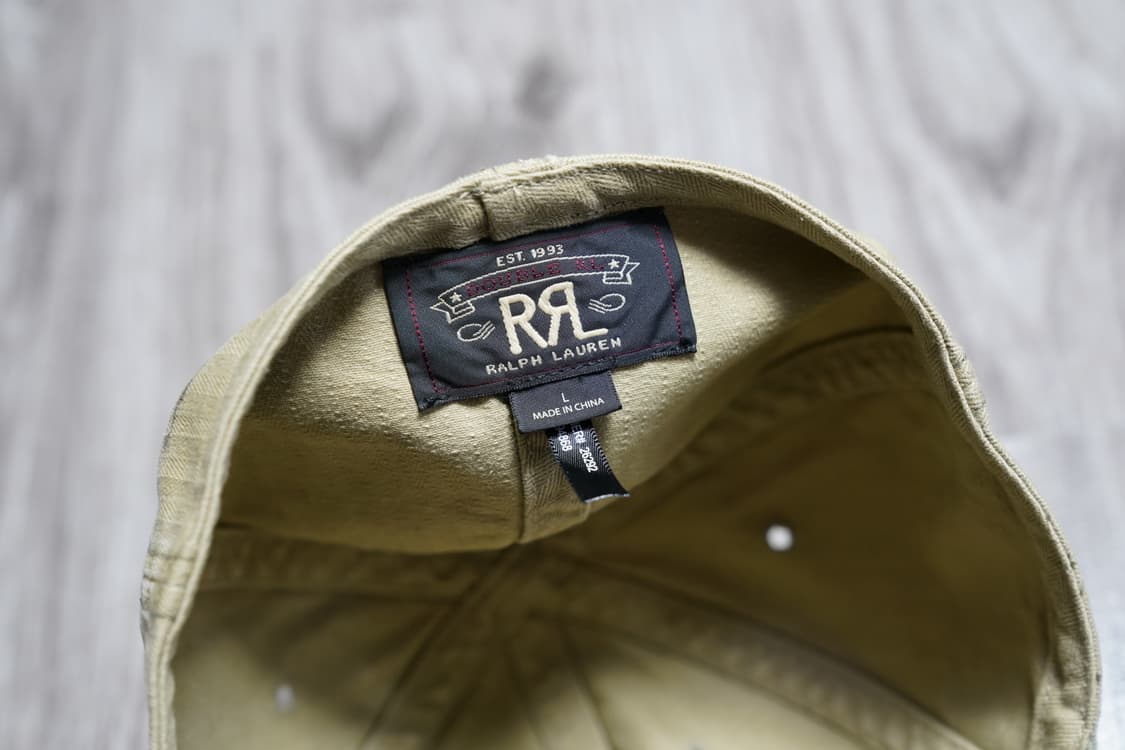 RRL 더블알엘 헤링본 가먼트다잉 워크캡 L 상품이미지7