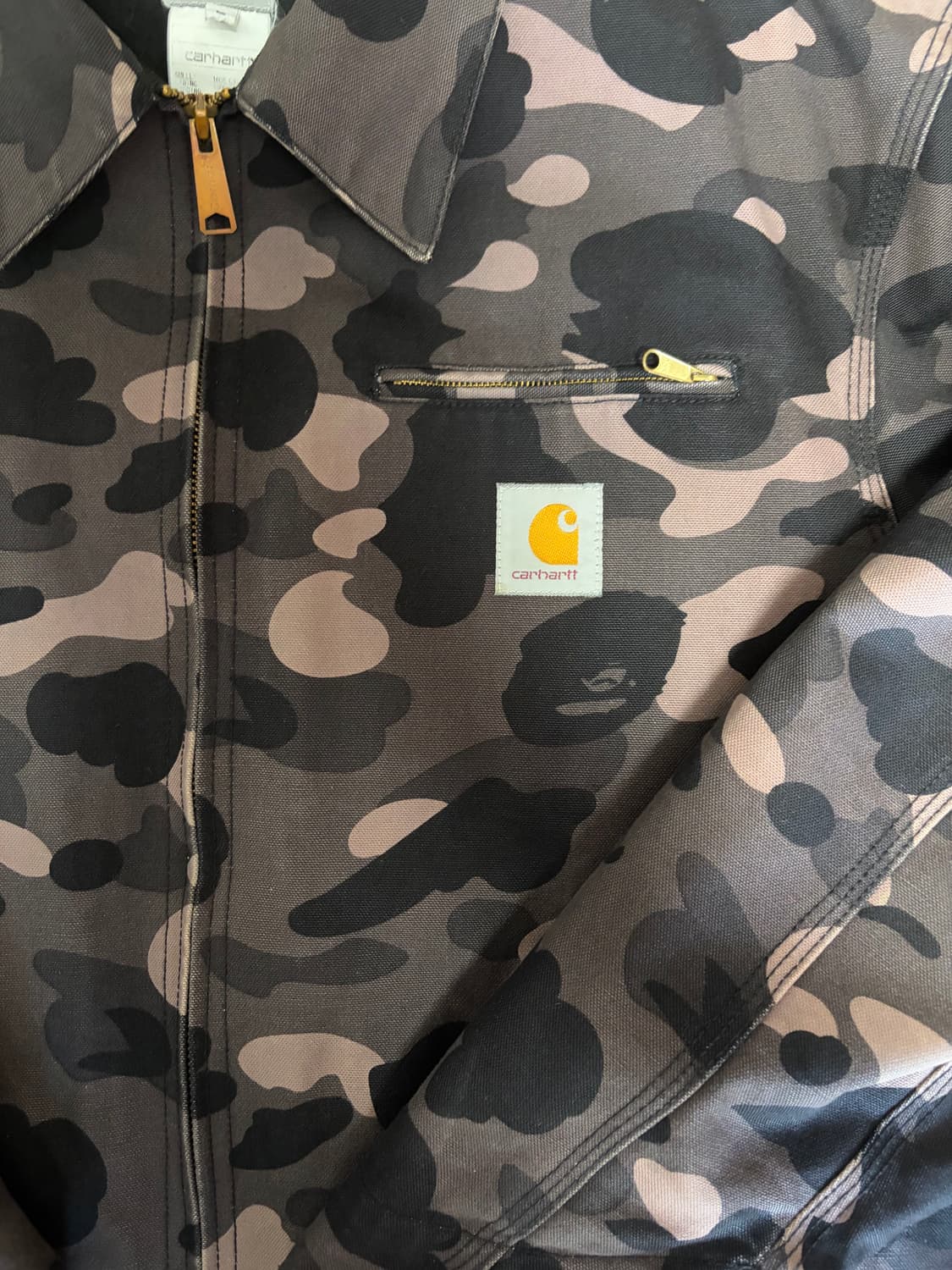 베이프 칼하트 2006년 디트로이트 자켓 블랙 상품이미지2