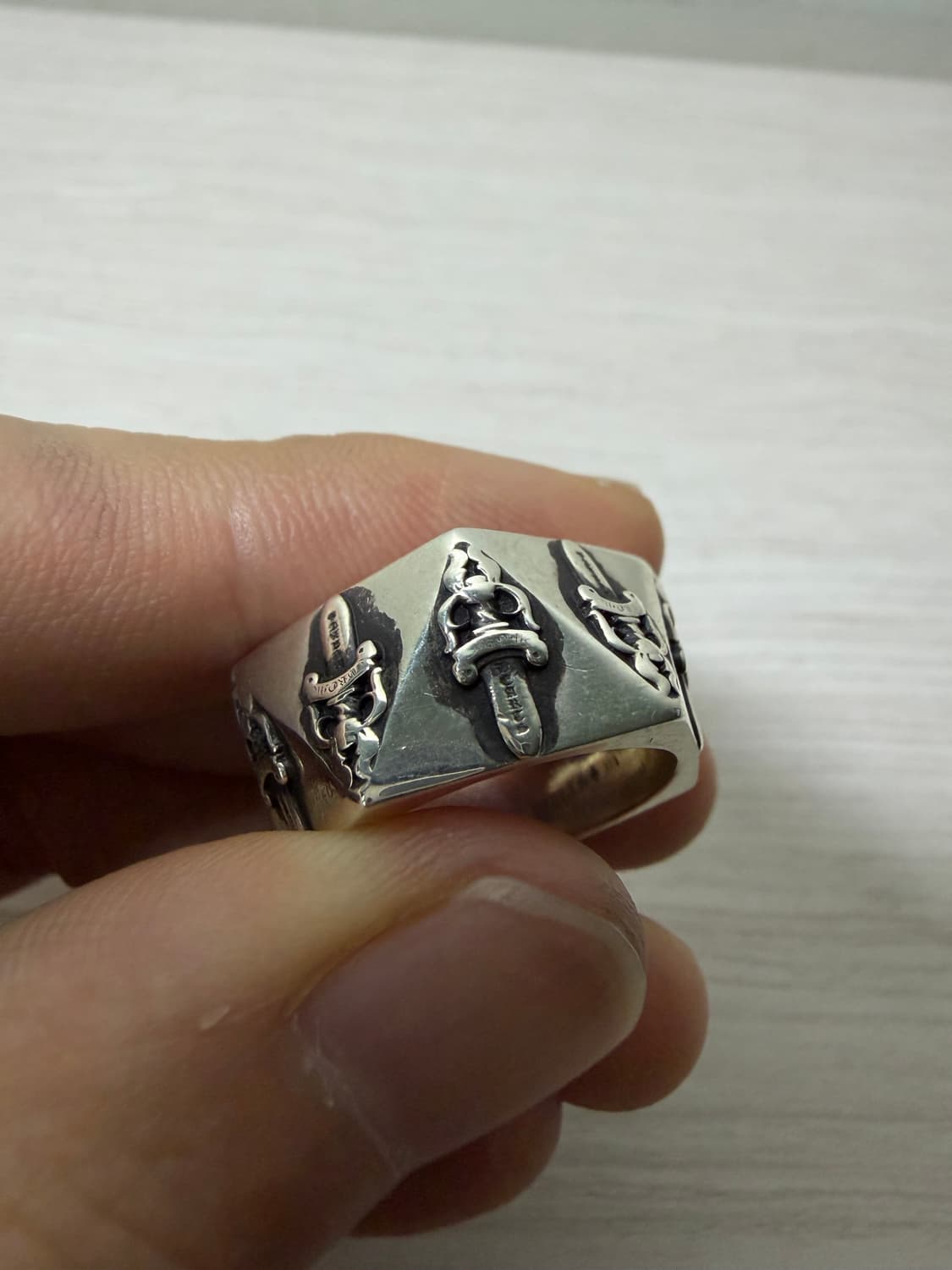 [us7.5] 크롬하츠 대거 펜타곤 링 상품이미지1