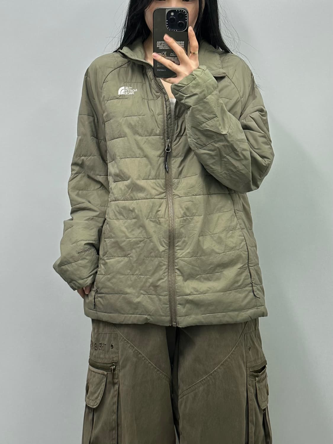 노스페이스 자수로고 베이지 윈드 경량자켓 4.2 상품이미지1