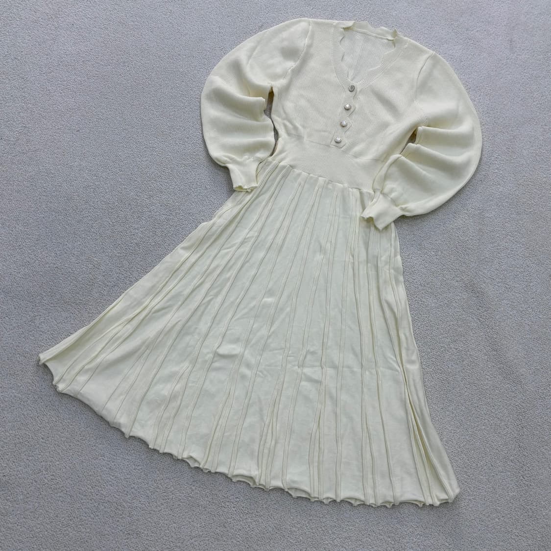 실측확인 빈티지 여성 플리츠 롱 원피스 0427E 상품이미지1