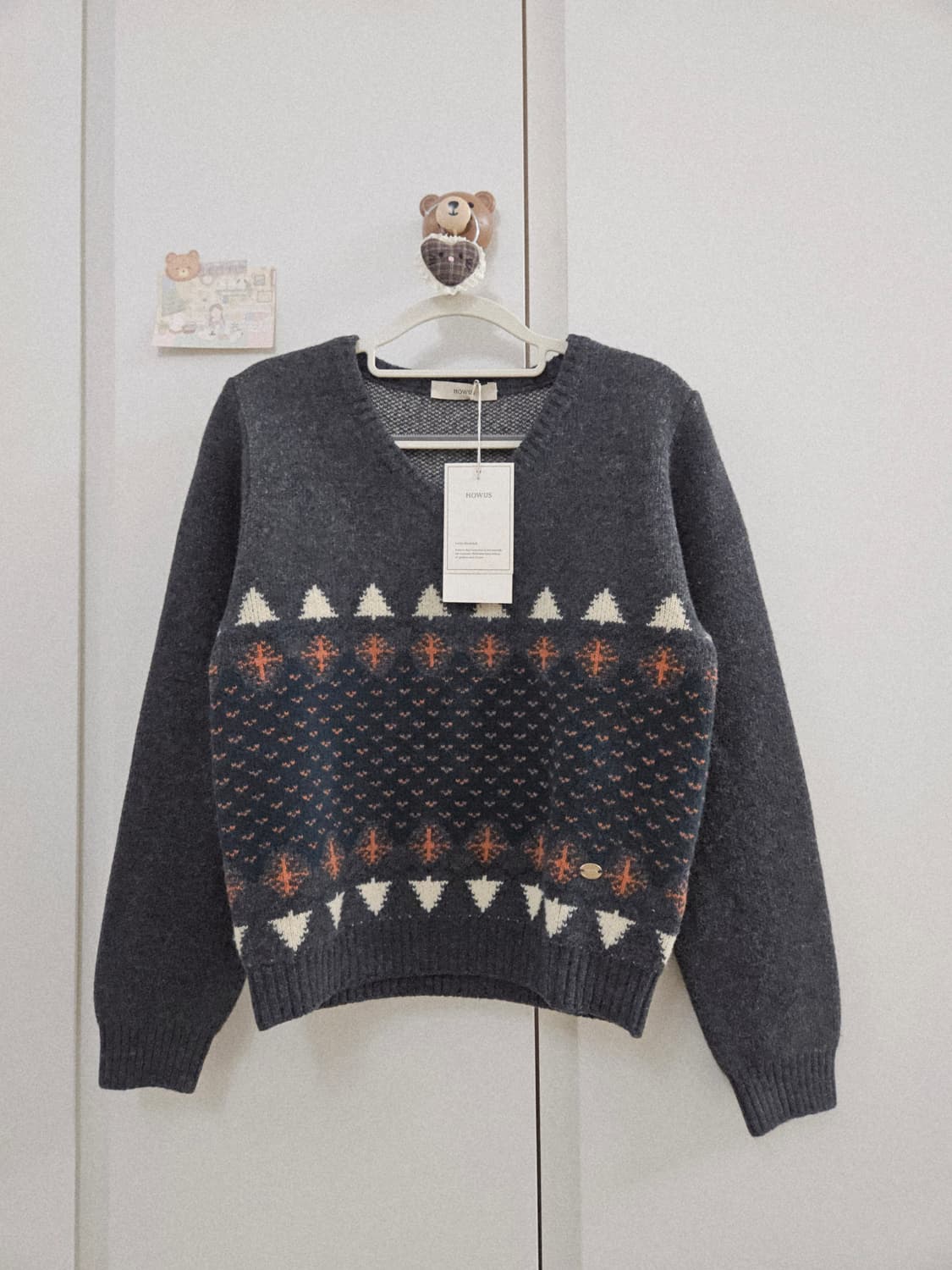 [새상품] 호와스 홀리데이 니트 홍영기니트 HOWUS 상품이미지9