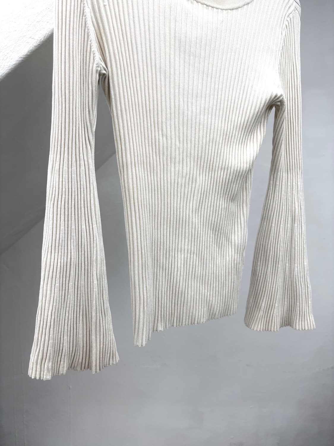 Ribbed flare arm long sleeve  상품이미지6