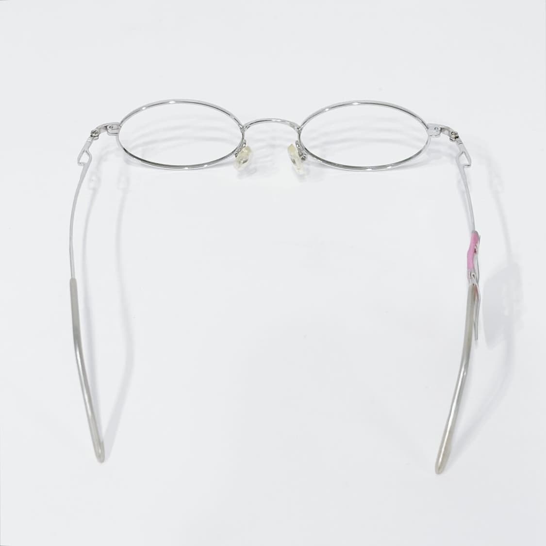 TOP 실버 오벌 메탈 데드스탁 빈티지안경 상품이미지4