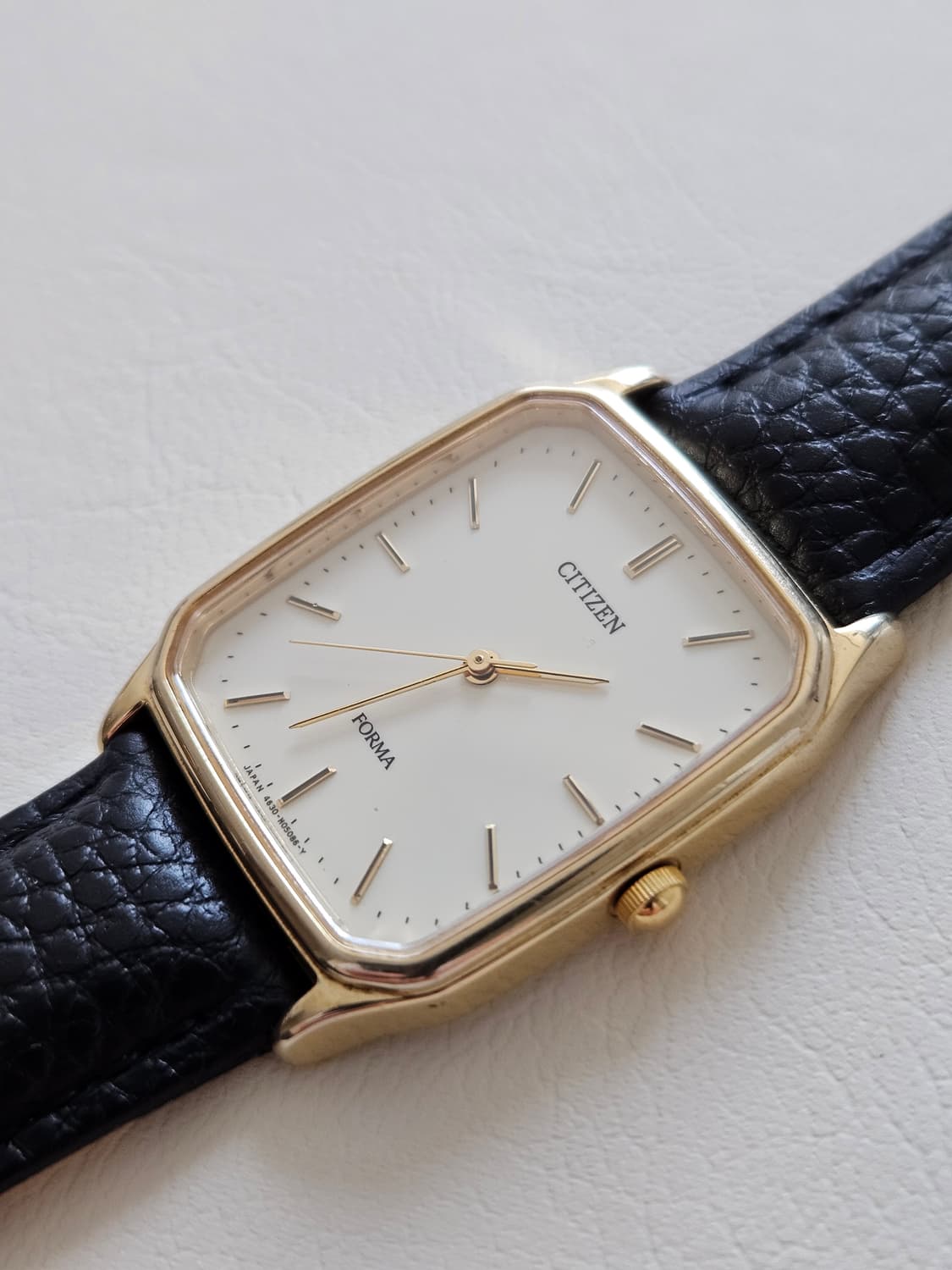 빈티지 시티즌 포르마 금장 가죽 시계 상품이미지4