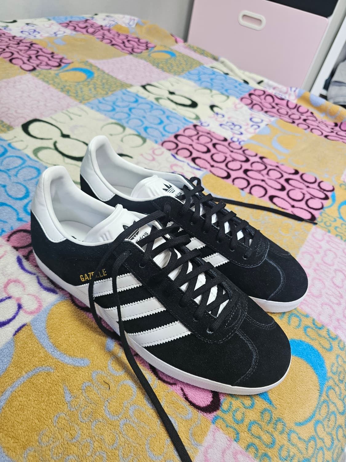 아예 새거)아디다스 가젤 블랙 스웨이드 스니커즈 270 상품이미지1