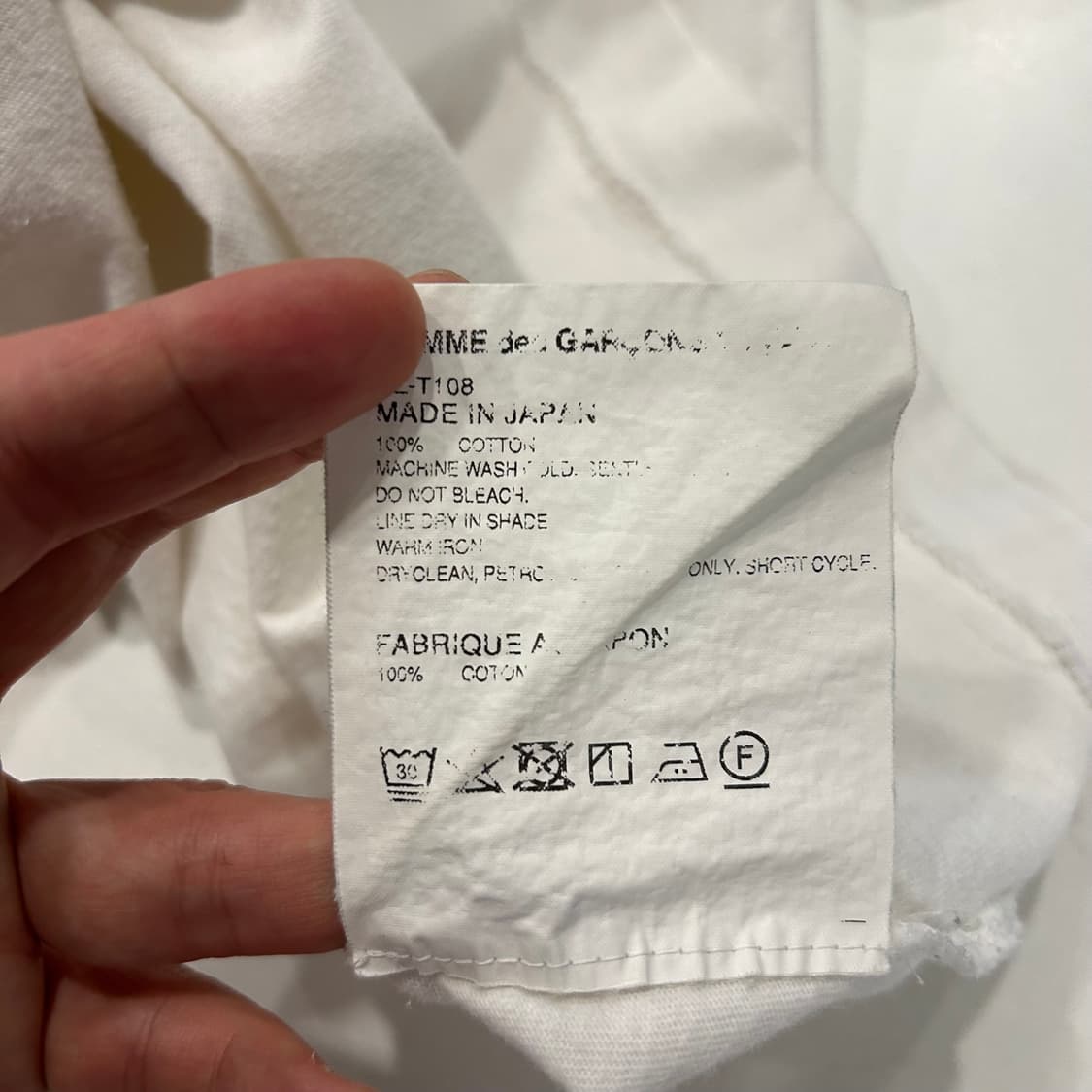 [L] 꼼데가르송 플레이 빨간 하트 반팔티 A729 상품이미지7