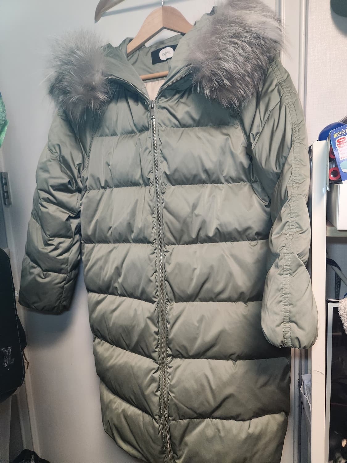 DEWL 듀엘 여성 라쿤퍼 덕다운 롱패딩 점퍼 55 상품이미지1