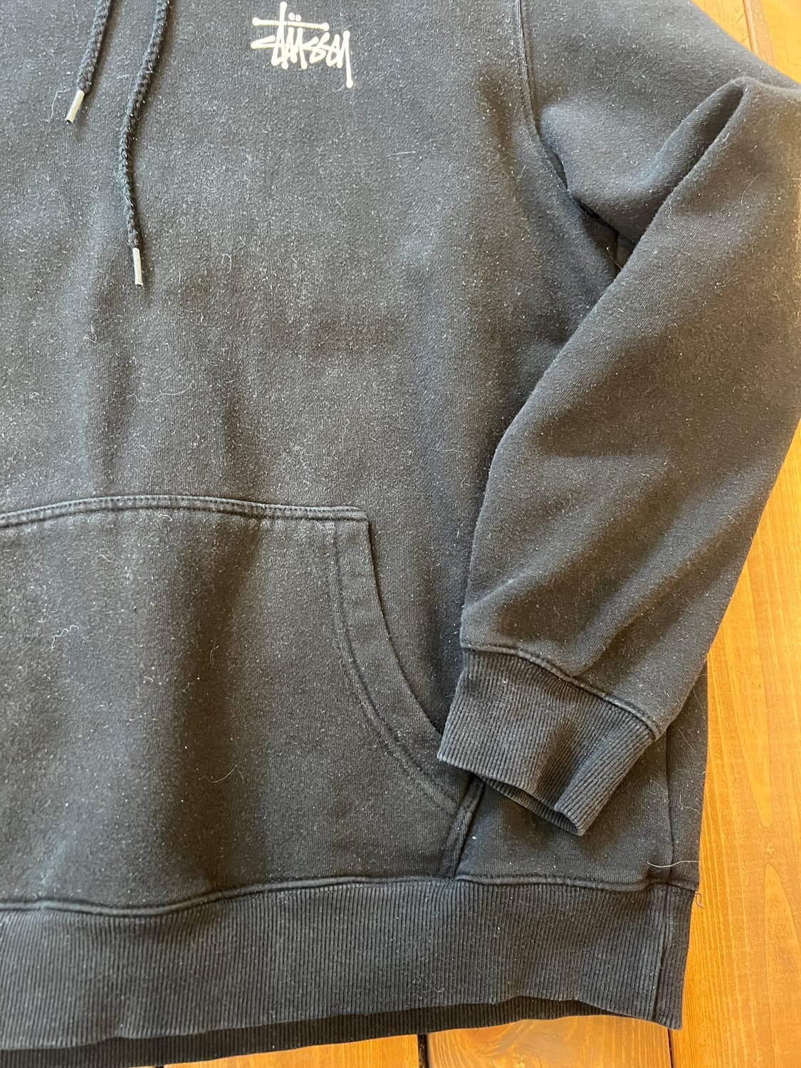 스투시 베이직 후드티 블랙 상품이미지9