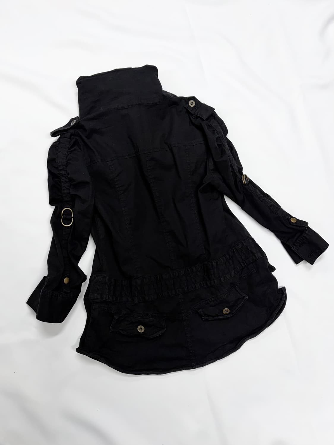 00s 해골 스컬 고스펑크 3pcs 하이넥 자켓 코디세트 상품이미지8