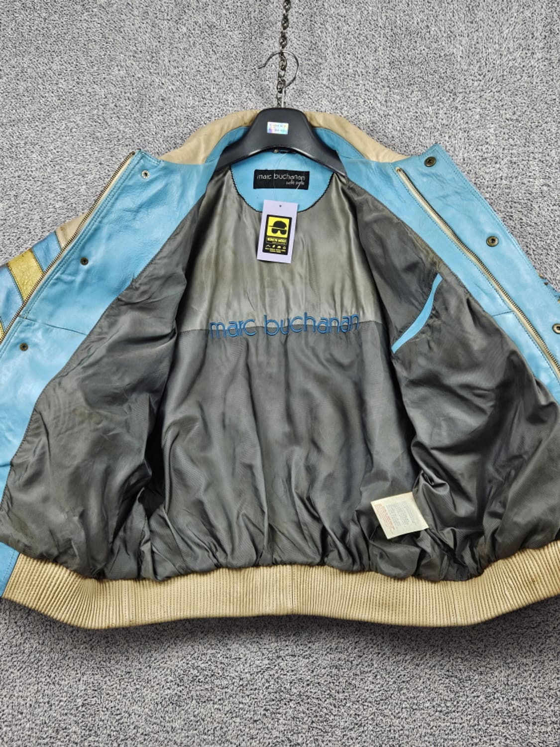 펠레펠레 모던올웨더기어 배색 트림 가죽 자켓 ( 42 ) / 10211  상품이미지10