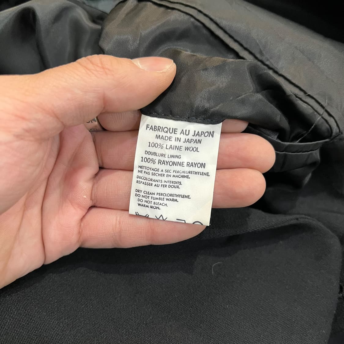  요지야마모토 울 셋업 y14373 상품이미지4