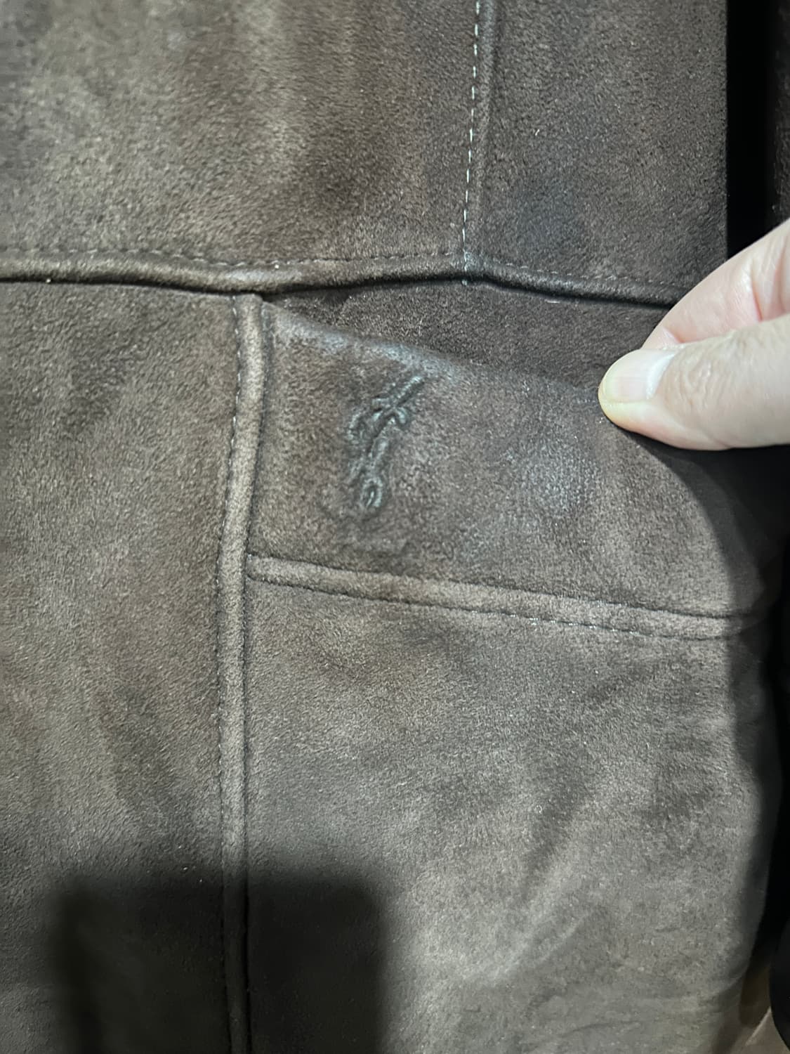 입생로랑스웨이드 무스탕 브라운 105 상품이미지4