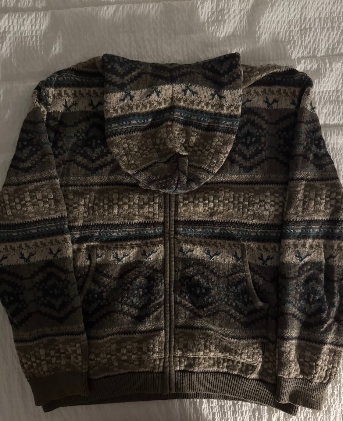 디스이즈네버댓 Hooded Zip Up Sweater Brown M 상품이미지3