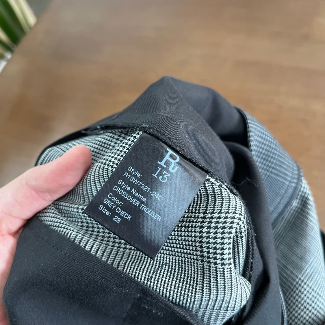 R13 알써틴 크로스오버 트라우저 28(실측 32) 상품이미지7