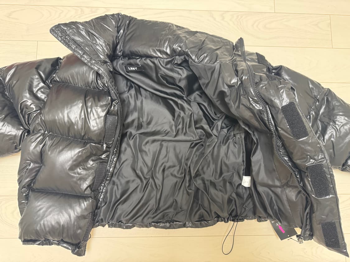 EMBROIDERED OVERSIZE PUFFER JACKET BLACK 상품이미지10