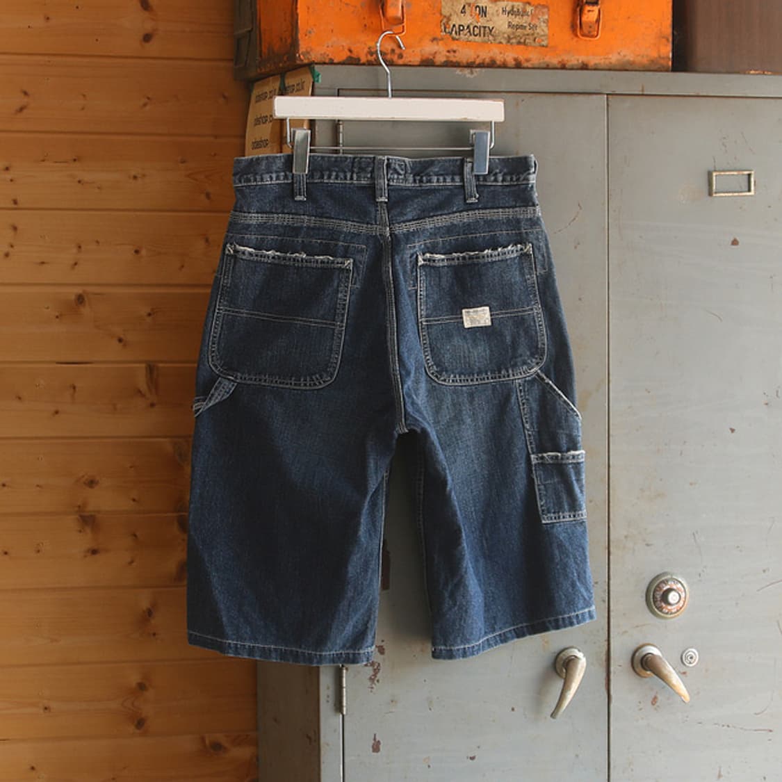 (착용컷) BIG JOHN 데님 카펜터 반바지 (32) 상품이미지4