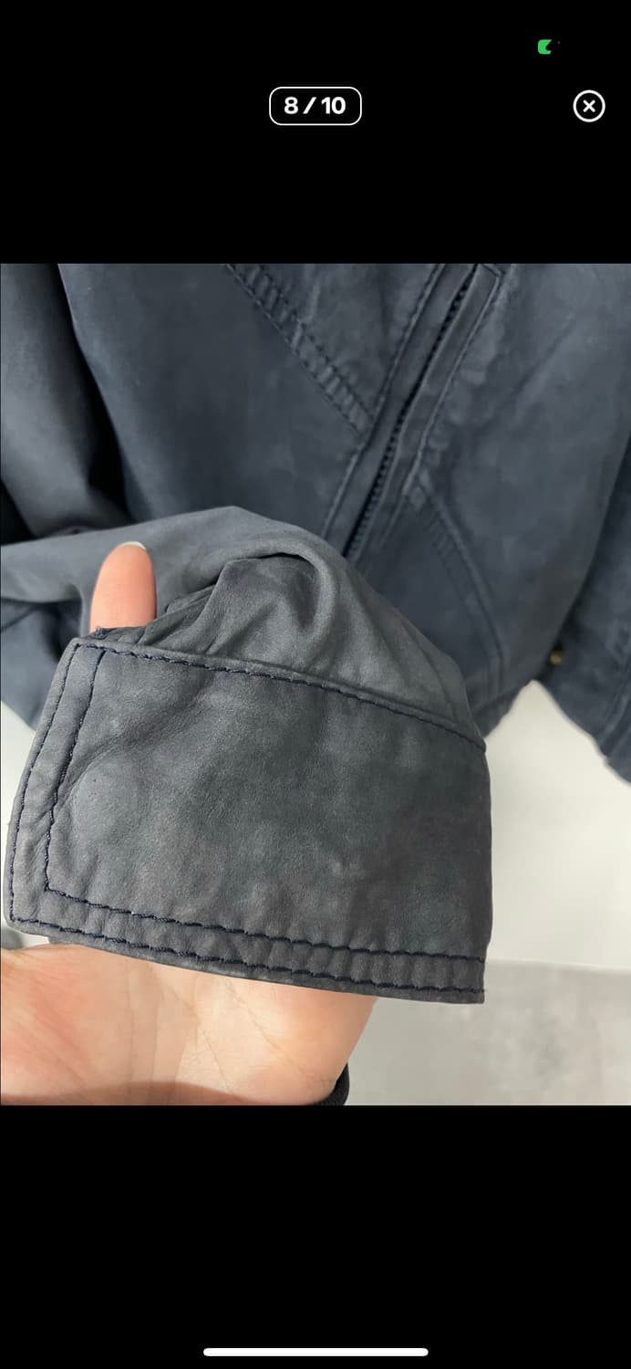 빈티지 네이비 블루종 스웨이드 자켓 A3200 상품이미지8