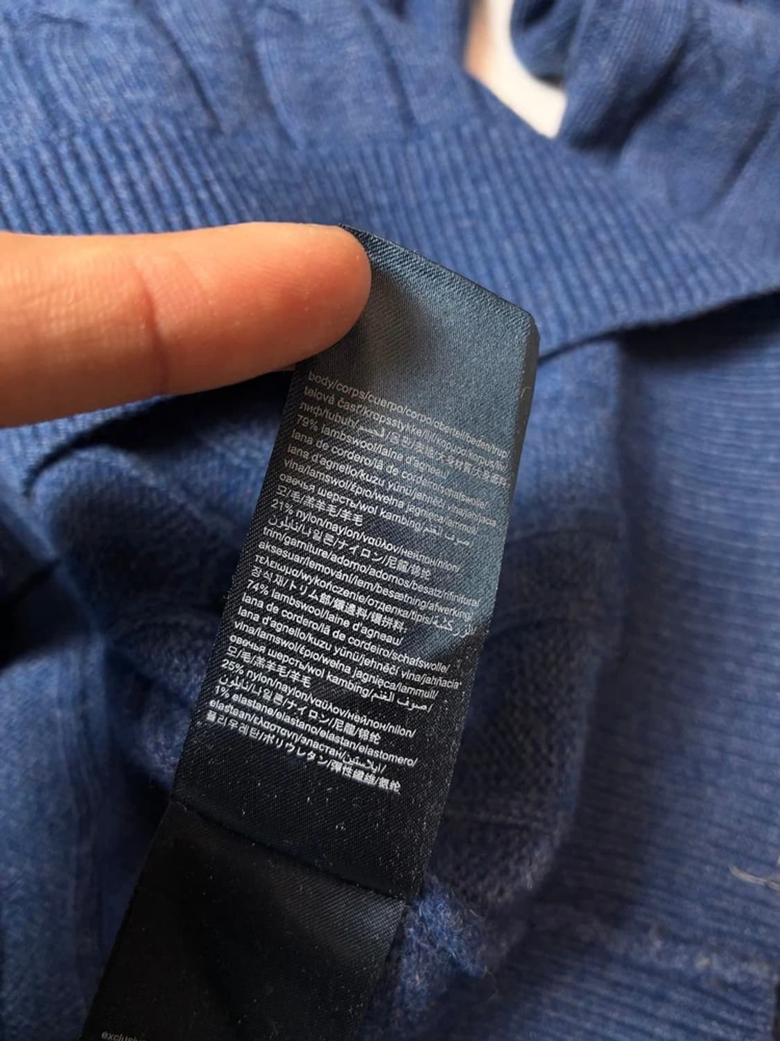 타미힐피거 솔리드 꽈배기 울 니트 PN8214 상품이미지8