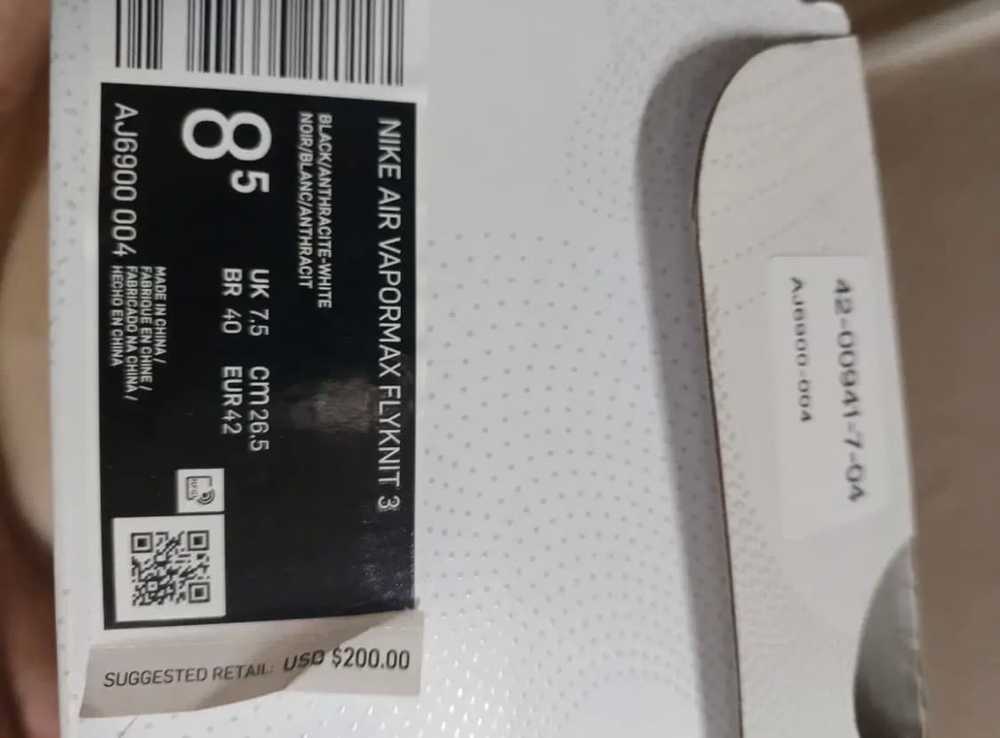 나이키 베이퍼맥스 플라이니트 3.0 트리플블랙  상품이미지7