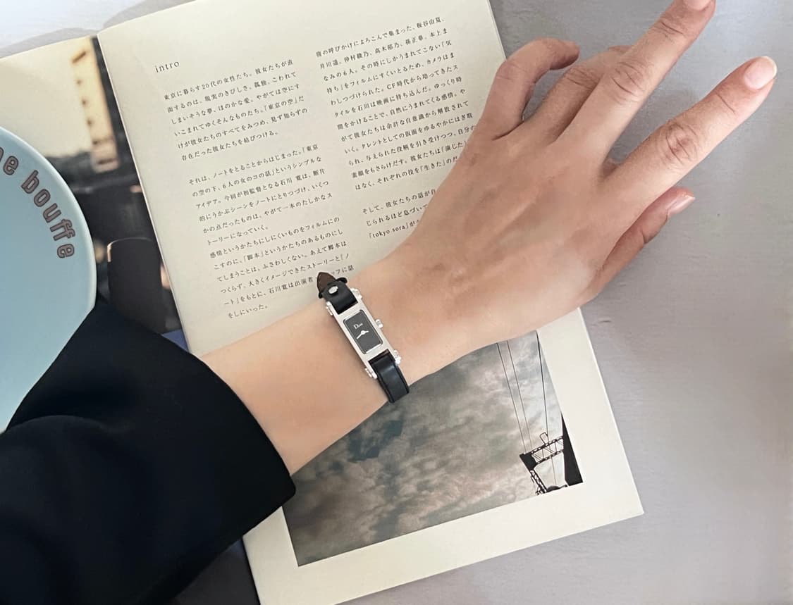 Christian Dior 블랙 다이얼 렉탱글 디올 시계  상품이미지9