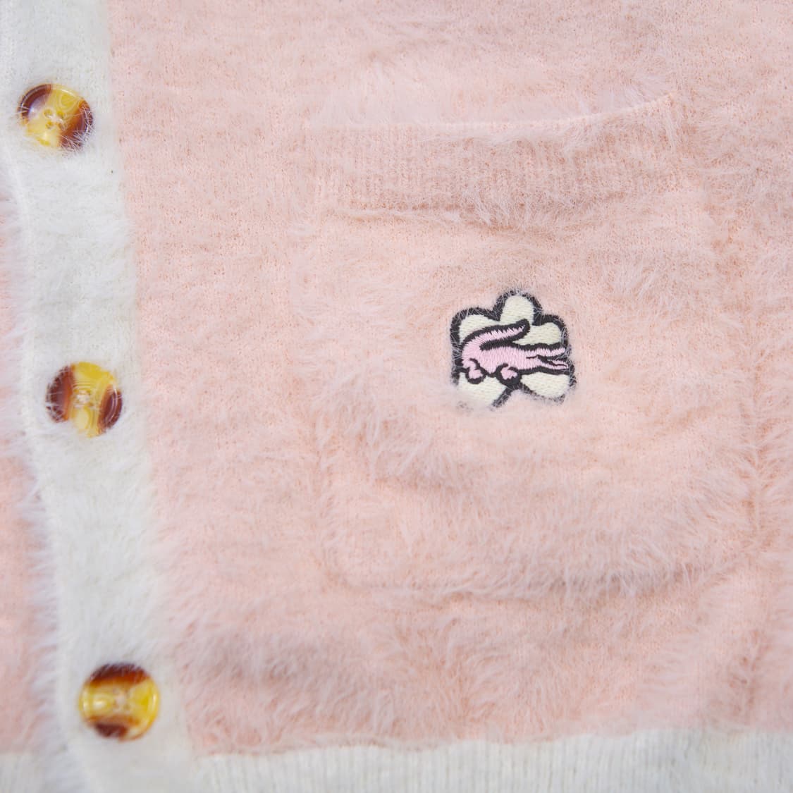 골프 르플레르 x 라코스테 모헤어 울 니트 가디건 상품이미지3