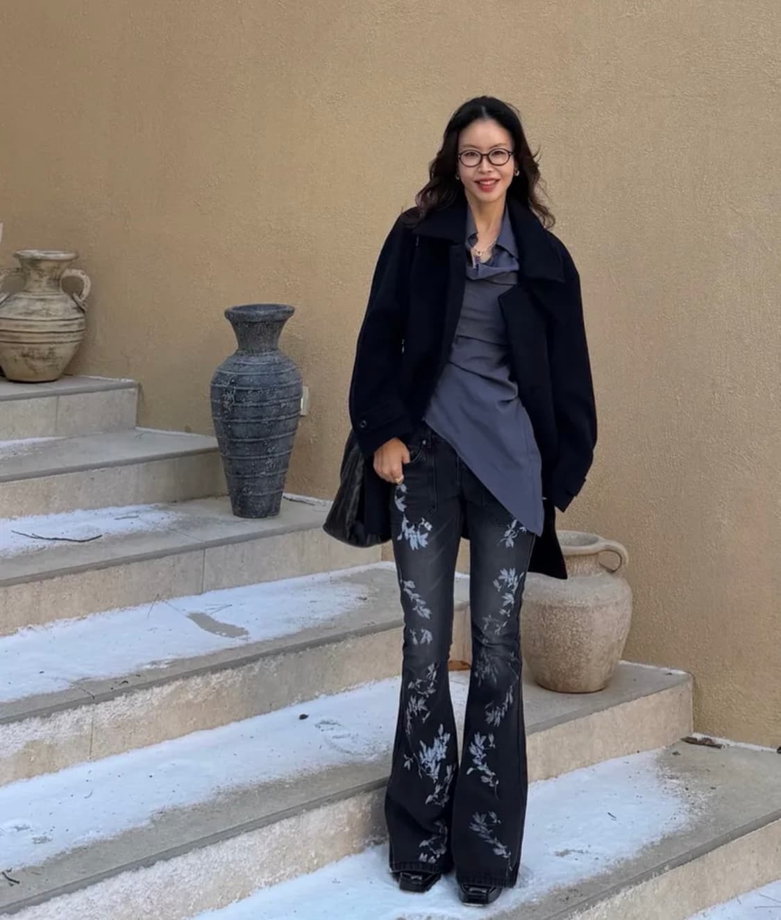 스컬프터 Flocking Bootcut Denim Washed Gray 상품이미지4