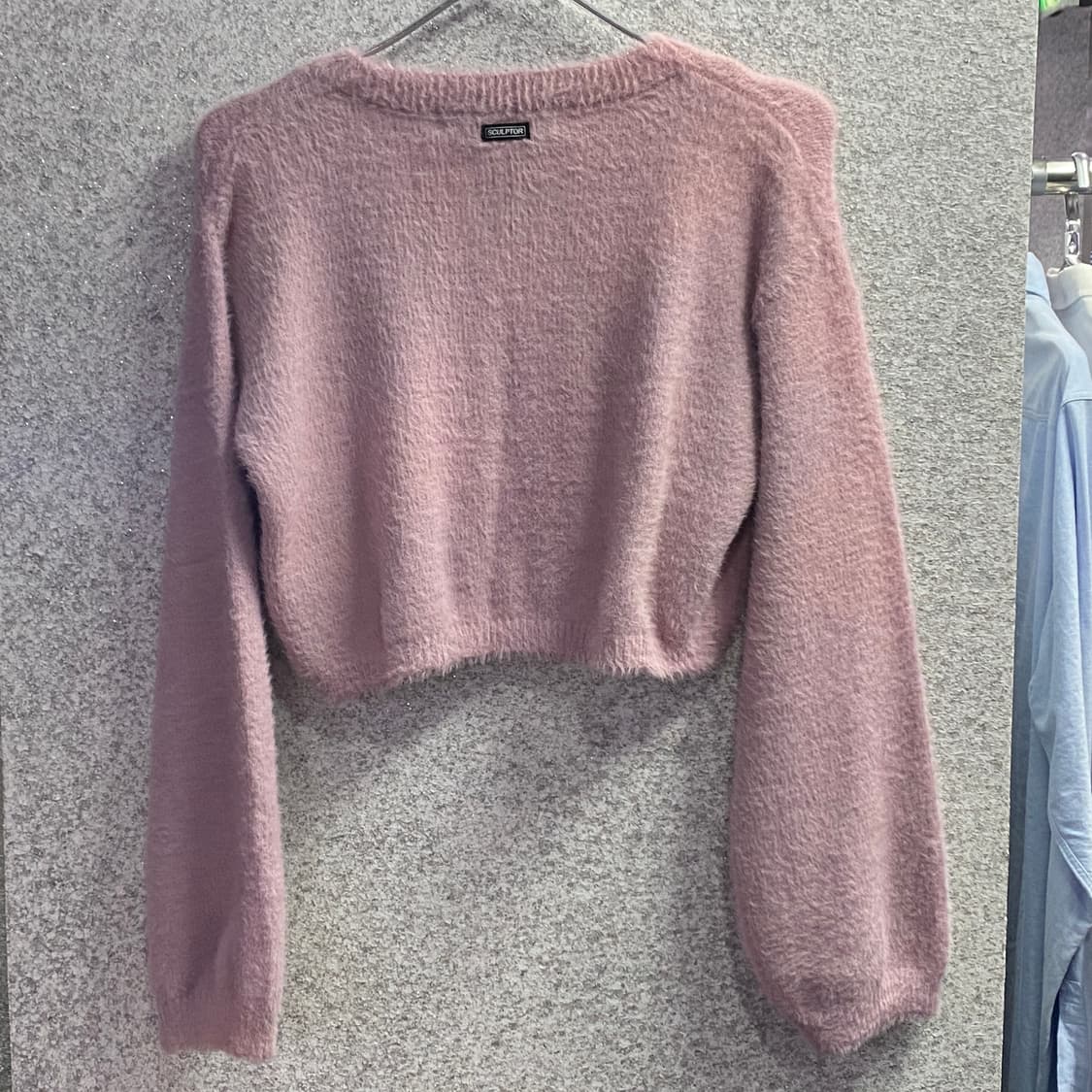 스컬프터 스몰 로고 모헤어 가디건 B3189 상품이미지3