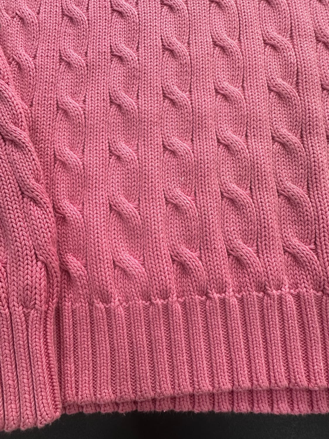 폴로랄프로렌 꽈배기 케이블 니트 핑크 상품이미지5