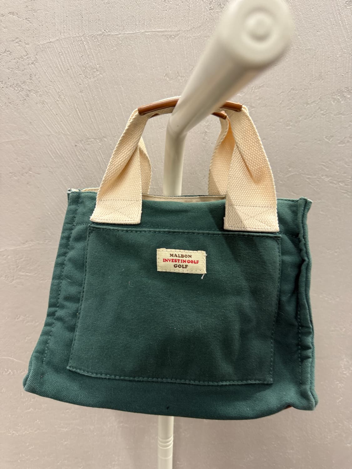 말본 골프 캔버스 버킷 토트백 그린 상품이미지3